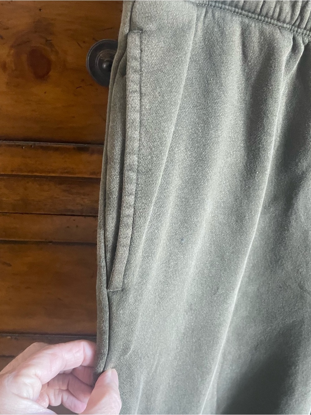 GAP Olive Green Lounge Set - Hoodie & Wide-Leg Pants - Picture 12 of 14